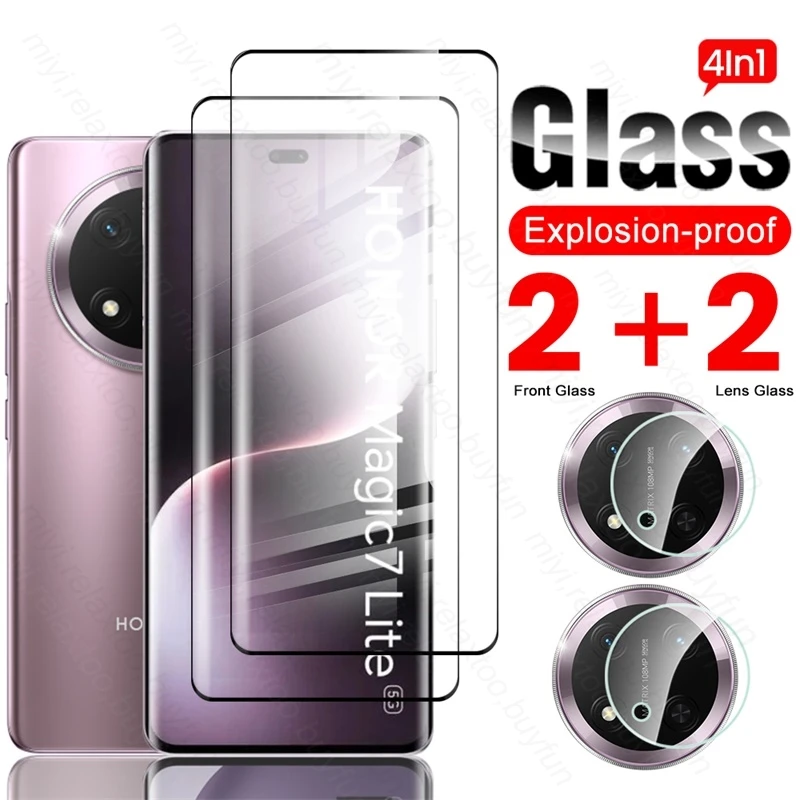 Premium 9D Curved Tempered Glass Screen Protector with Camera Shield
