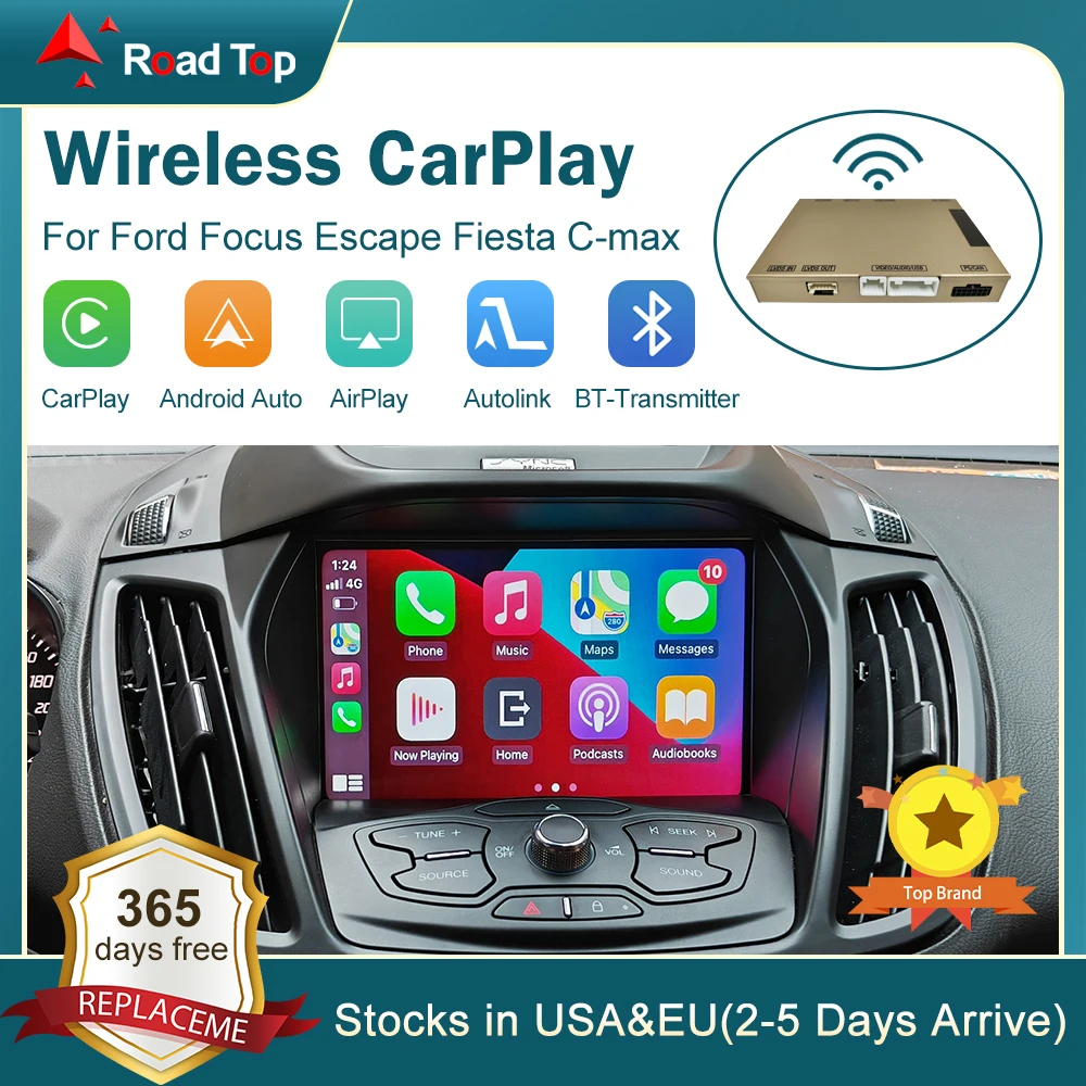 Wireless CarPlay for Ford Focus Escape Fiesta C-max with Android