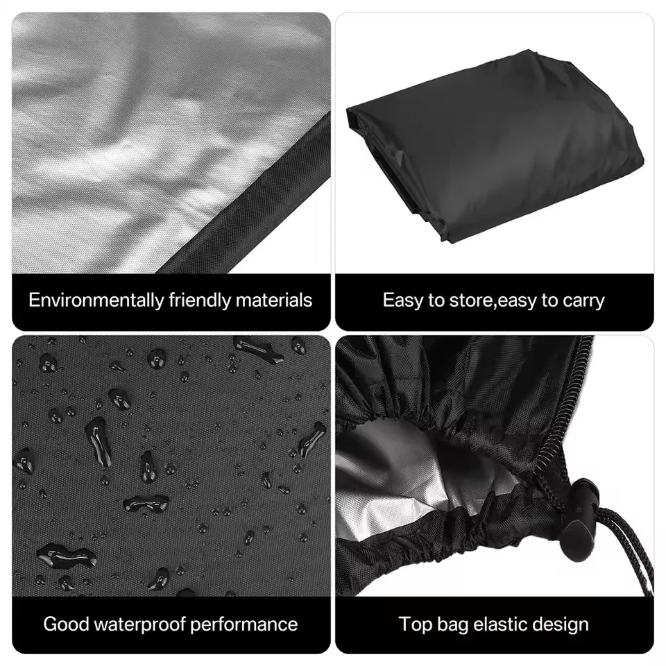 Patio Hanging Egg Chair Cover with Zipper Waterproof Windproof Swing Chair Covers with Buckle Outdoor Weather Resisatant