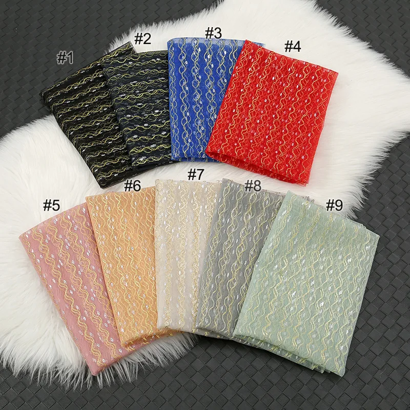 Fashion Organza Gold Silver Silk Transparent Women\'s Scarf Female Sun Clothing Summer Outdoor Long Beach Bikini Sunscreen Shawl