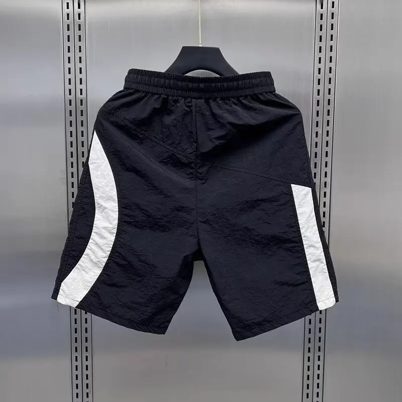 Quick Dry Cargo Shorts Fashion Brand Loose Japan fashion 2024 Men\'s Summer Casual Straight Wide-Leg American Sports Shorts