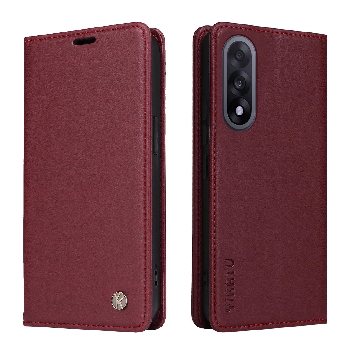 Magnetic Leather Wallet Flip Cover - Slim Premium Case