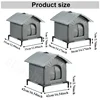 Newest Elevated Outdoor Portable Stray Cat Nest Winter Warm Waterproof  Large Space Cat Shelter Thickened Enclosed Pet Tent 숨숨집 6
