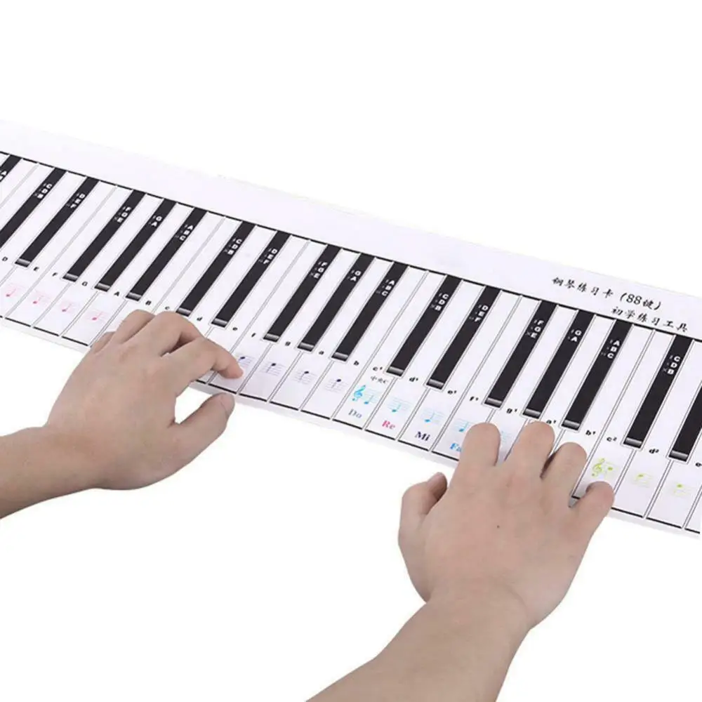 Waterproof Portable Flexible 88 Key Electronic Piano Keyboard Practice Card