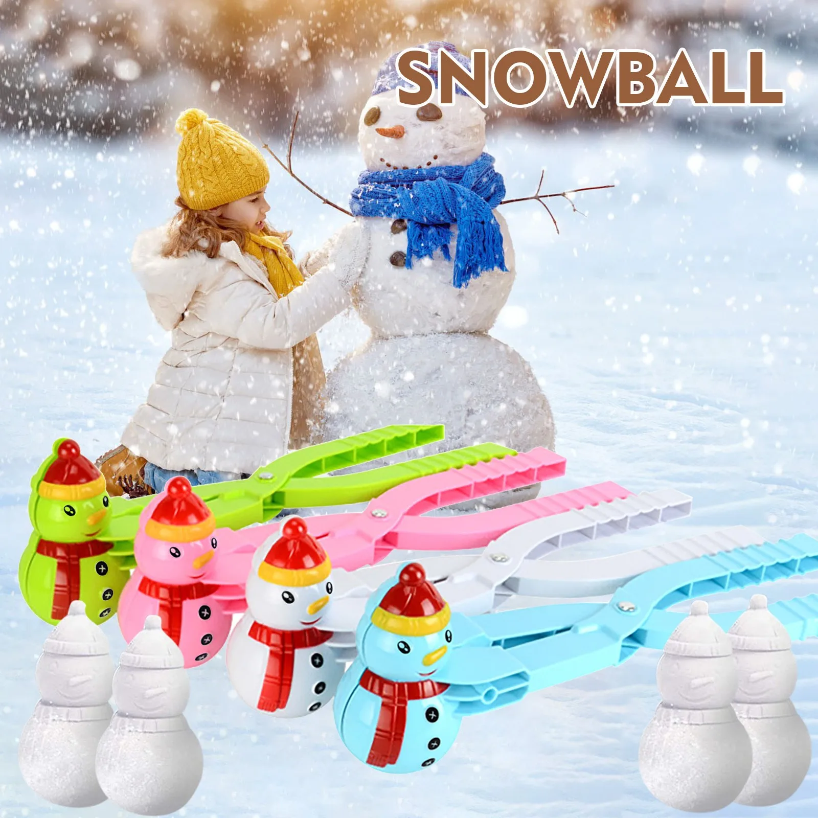 Animal Tool Shaped Maker Snow Snowball Clip Sand Kids Winter Snow 4 Tennis Tube Dot Tennis Butts Court Volleyball