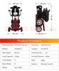 Auto Fold Electric Mobility Scooter 4 Wheels Handicapped Scooter For Disabled Outdoor 5