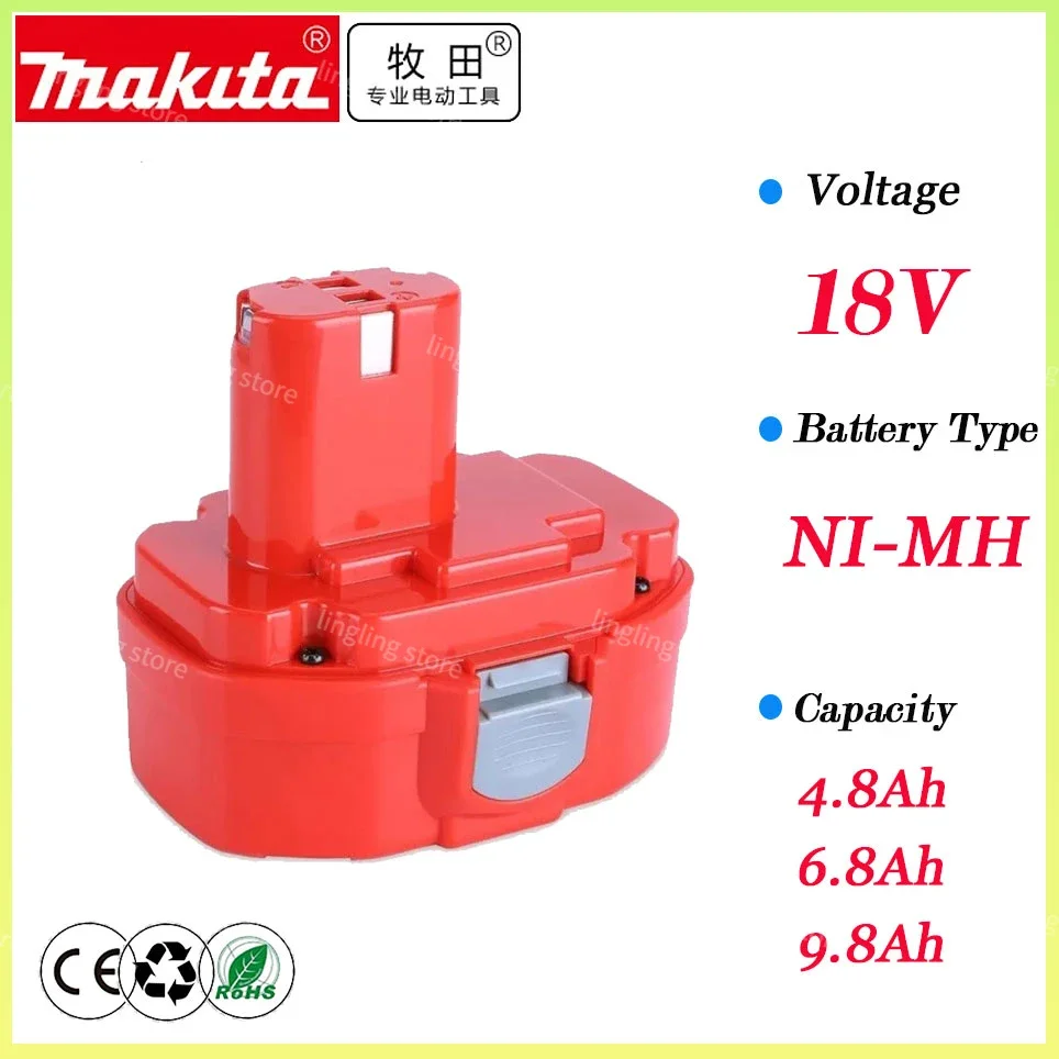 

Makita PA18 4800mAh 18V 6800mAh 9800mAh Ni-MH Battery Replace Makita 18V PA18 1822 1823 1833 1834 1835 1835F 192828-1 192829-9