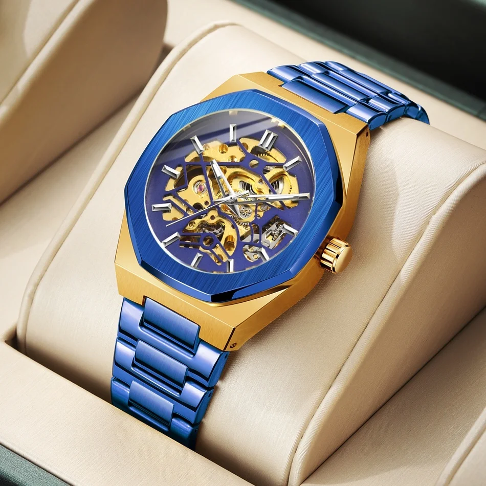 FORSINING 344D Top Brand Mechanical Sport Design Bezel Fashion Watches Luxury Montre Homme Clock Men Automatic Skeleton Watch