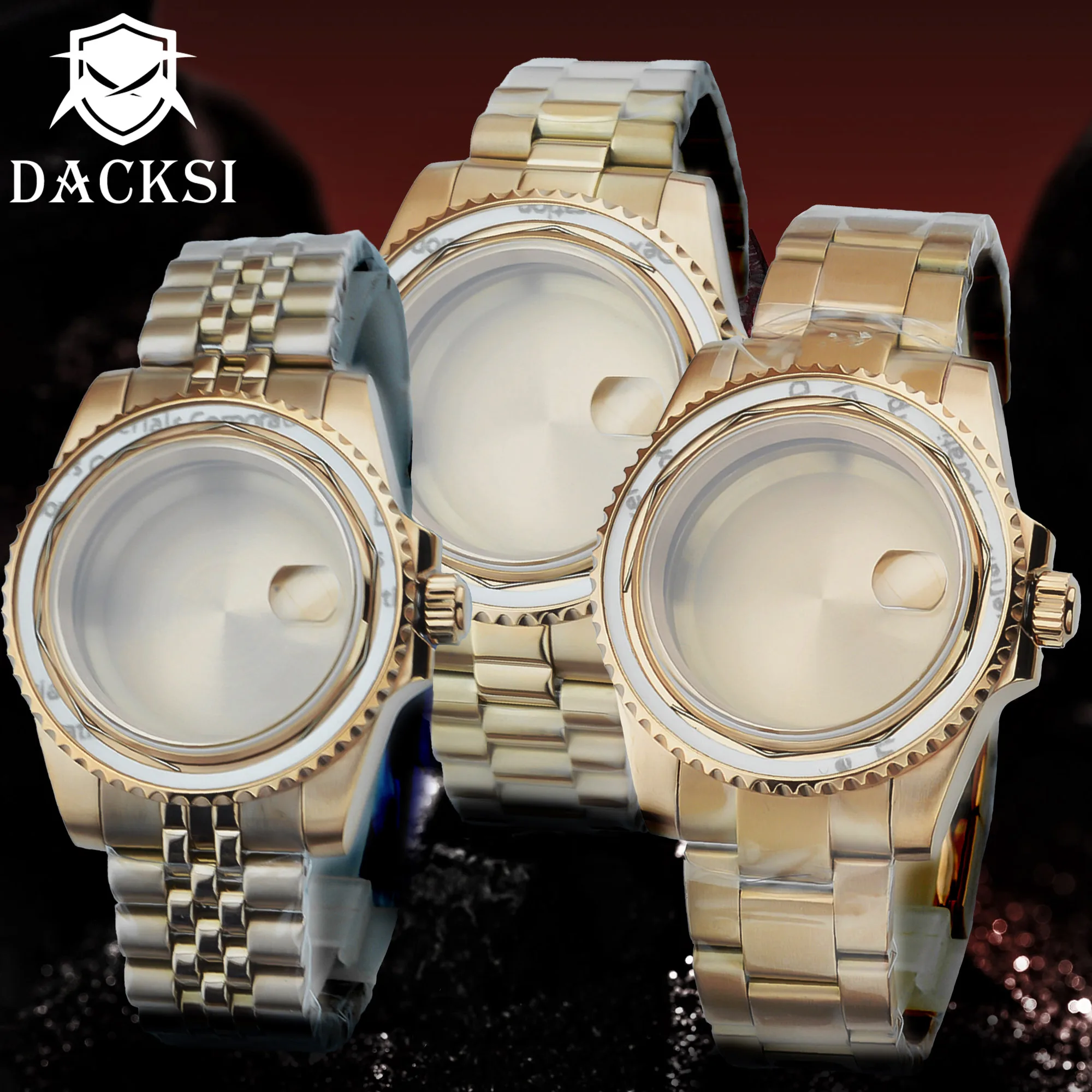 

DACKSI 40mm Sterile Watch Case Sapphire Glass Fit Miyota 8215 NH35A NH36 NH34 Mingzhu DG 2813 3804 PT5000 ETA 2824 2836 Movement