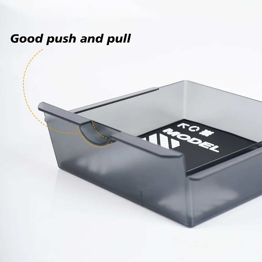 Für Tesla Model 3 Highland 2024 Konsolen-Armlehnen-Aufbewahrungsbox Innenraum-Organizer ABS-Gummiauflage oder Flockung – Detail 14