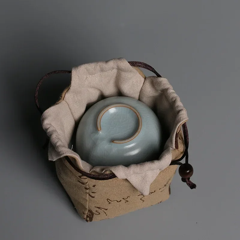 Thickened Cotton Storage Bag Ceramic Covered Bowl Teacup Travelling Drawstring Bags Multi-functional Medium Teapot Cloth Pouch storage bags