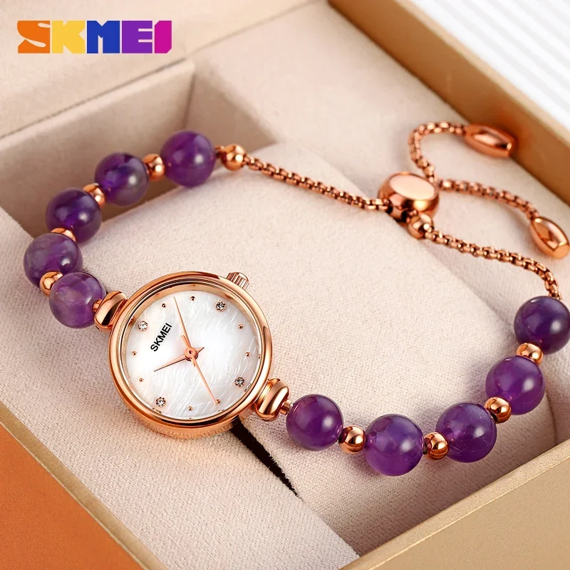 SKMEI 1983 Romantic Style Quartz Women Watch Fashion Ball strap Waterproof Elegant Dress Girl Wristwatches Female Clock 1640 4