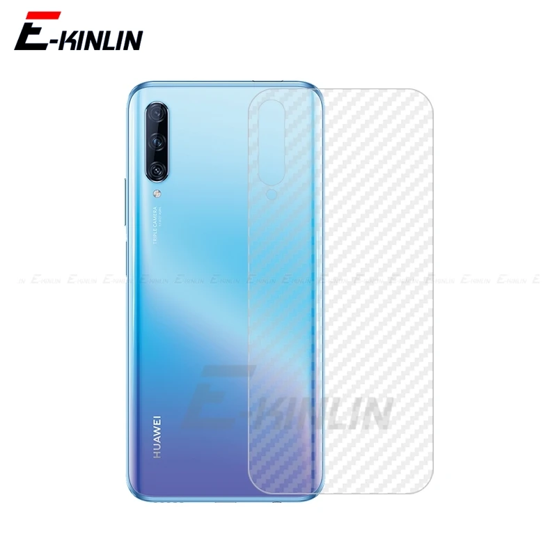 

5pcs Clear Soft Carbon Fiber Back Film For Huawei Y6p Y8s Y8p Y7a Y6 Y5 Prime Pro Lite Rear Screen Protector Not Glass