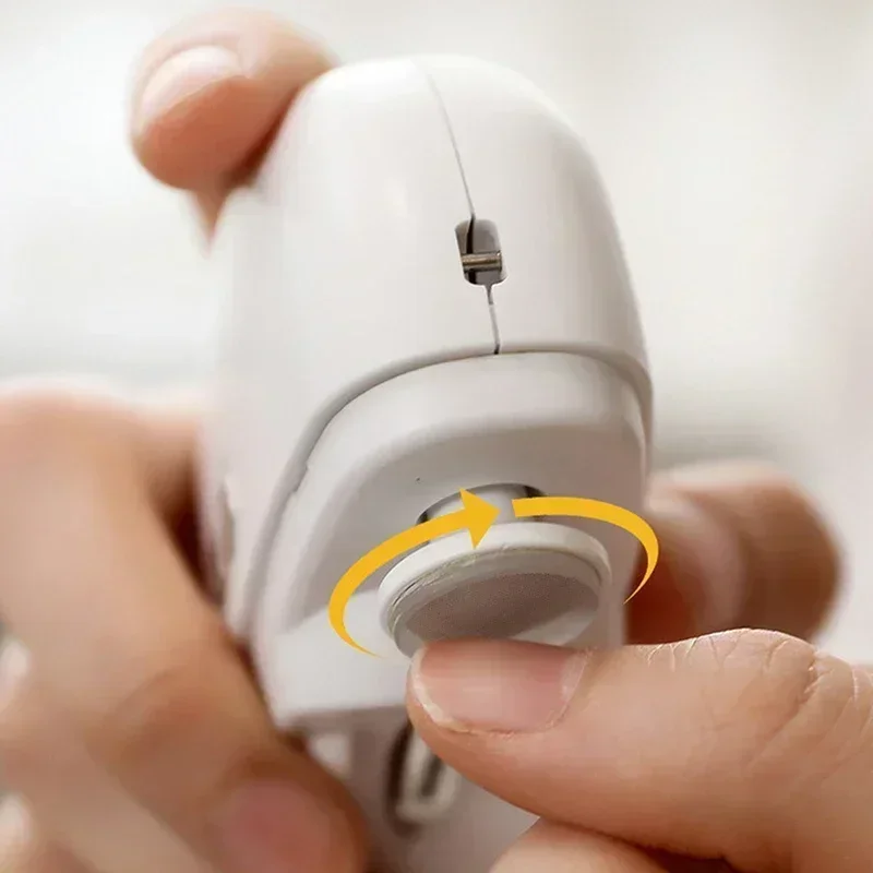 Electric Nail Clipper Grinding Polishing Light Automatic Trimmer Rechargeable Cutter Manicure Baby Adult