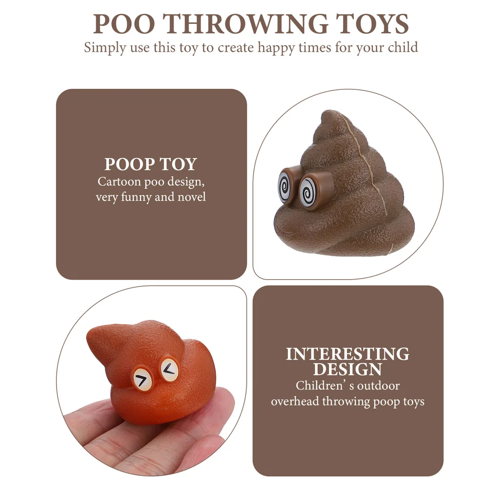 Poop Toys Realistic Fake Prank Poops Imitation Mini Flinging Floating Ball Kid Gifts