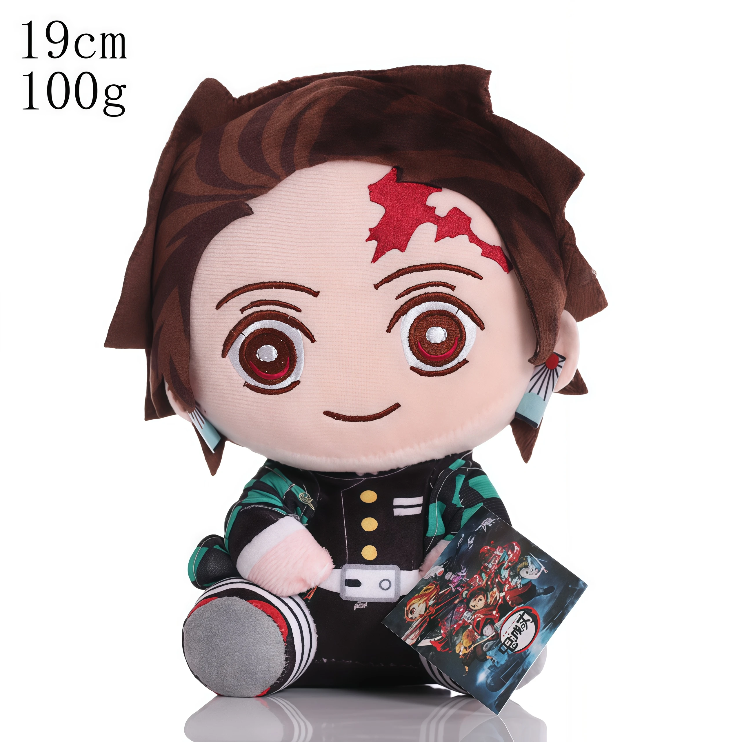 Neue 20 cm Dämon Slayer Cartoon Plüsch Spielzeug Ghost Slayer Kamado Tanjirou Kamado Nezuko Kochou Figur Gefüllte Puppe kinder geschenke – Detail 7