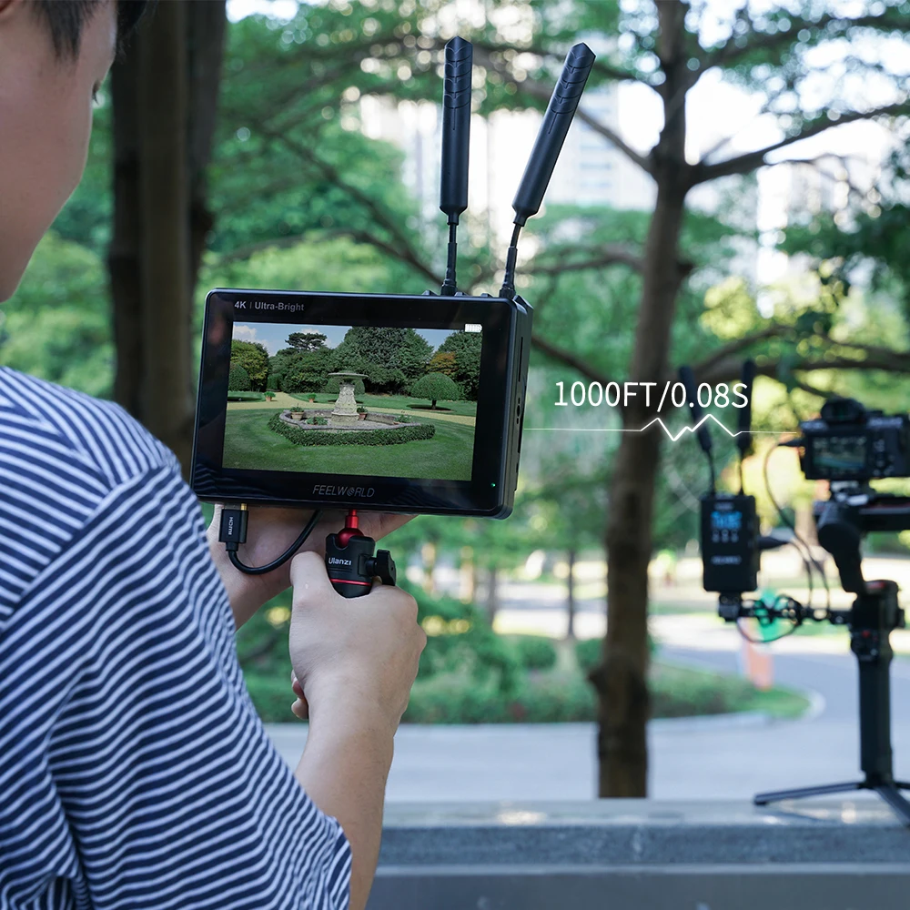 FEELWORLD W1000H Wireless Video Transmission System 1080PHD 1000FT HDMI Input Output WIth Full Duplex Intercom 0.08S Lantency