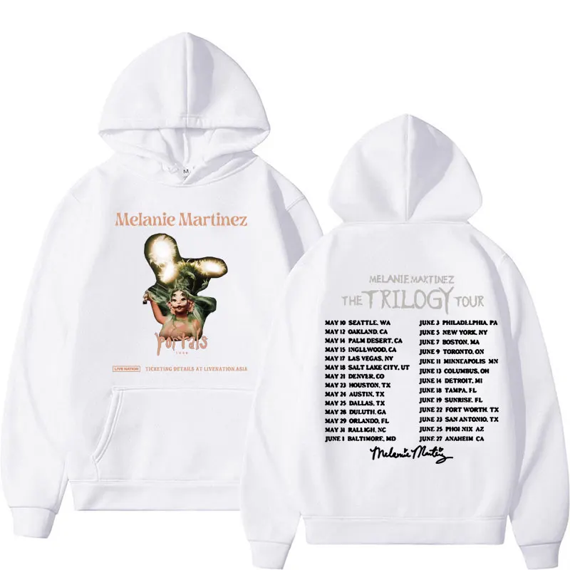 The Trilogy Tour 2024 Melanie Martinez Portals 앨범 풀오버 후디, 남성 여성 의류, 빈티지 미학 후디, 스웻셔츠