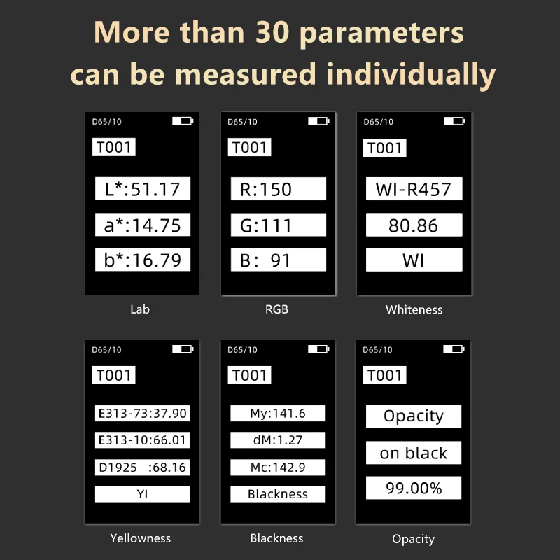 Mobile APP Colorimeter 8mm Caliber Quick Matching Color Code Suitable For Coatings Plastics Textiles portable colorimeter