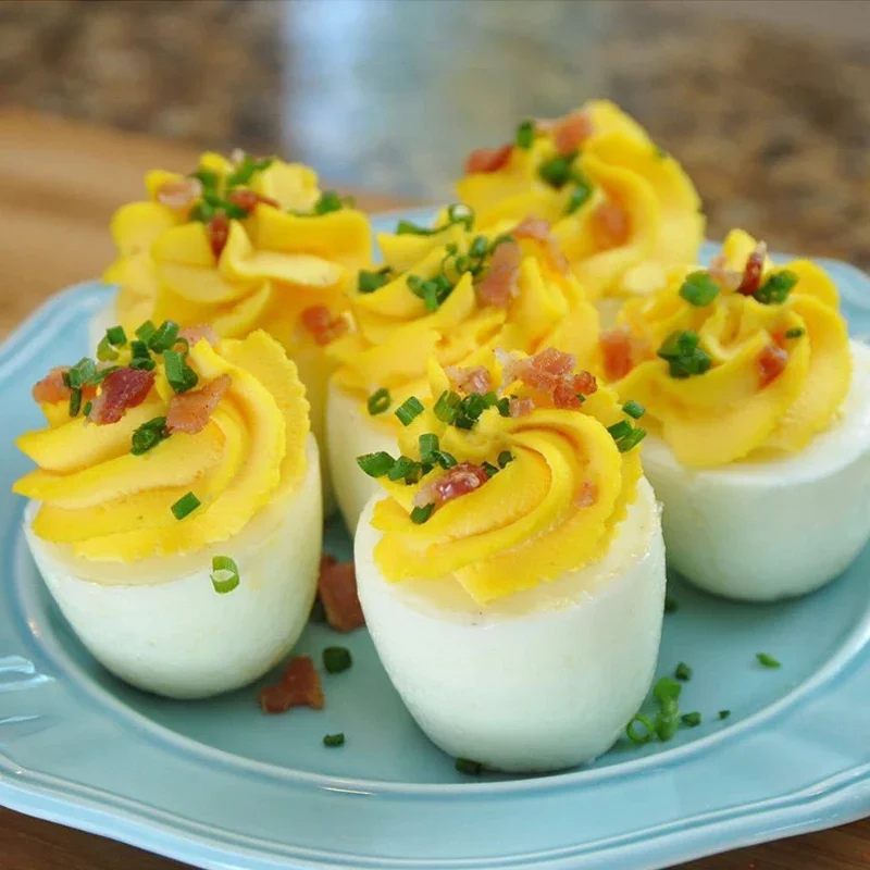 Description Picture 4 of item6pcs Egg Boiler Poachers Steamer Multi Functional Egg Slicer Cutter 6 Piece Silicone Egg Cups Boilers White Red Yolk Divider