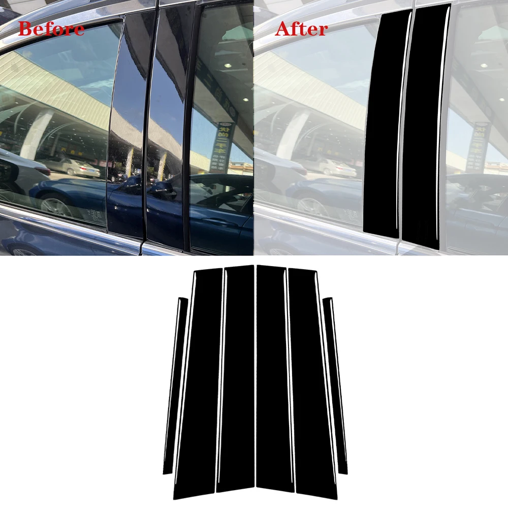 

Car Exterior B-Pillar Decorative Cover Trim for Infiniti G37 2007 2008 2009 2010 2011 2012 2013 Accessories ABS Black