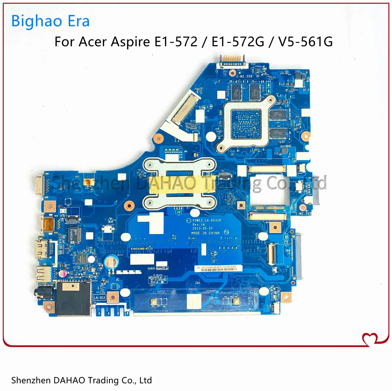 para Acer E1572 V5-561g E1-572g Laptop Motherboard V5we2 La-9531p com I34010u 4030u Cpu Hd8570m 2g-gpu Nbv9e11001 Nb.v9e11.001 - Imagem 2