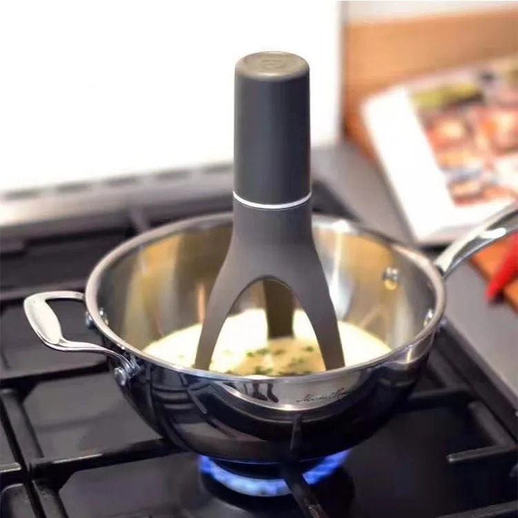 Triangle Pan Stirrer Automatic Egg Beater Baking Flour Mixer Dishwasher Multifunction Auto Whisk Stirrer Home Kitchen Egg Tools
