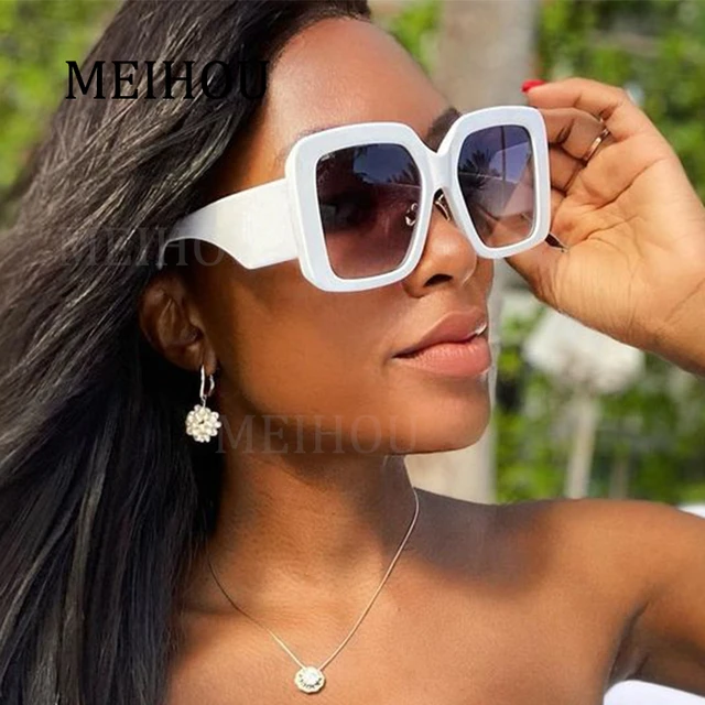 Square Oversized Sunglasses For Women Luxury Brand Popular Big Frame White  Sunglasses Ladies Trend Shades Eyewear Lady UV400 - AliExpress