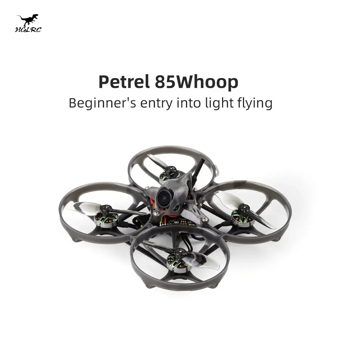 

HGLRC Petrel 85Whoop 85mm Brushless FPV Tinywhoop SPECTER 10A AIO SPECTER 1202.5 11000KV 2S LIPO