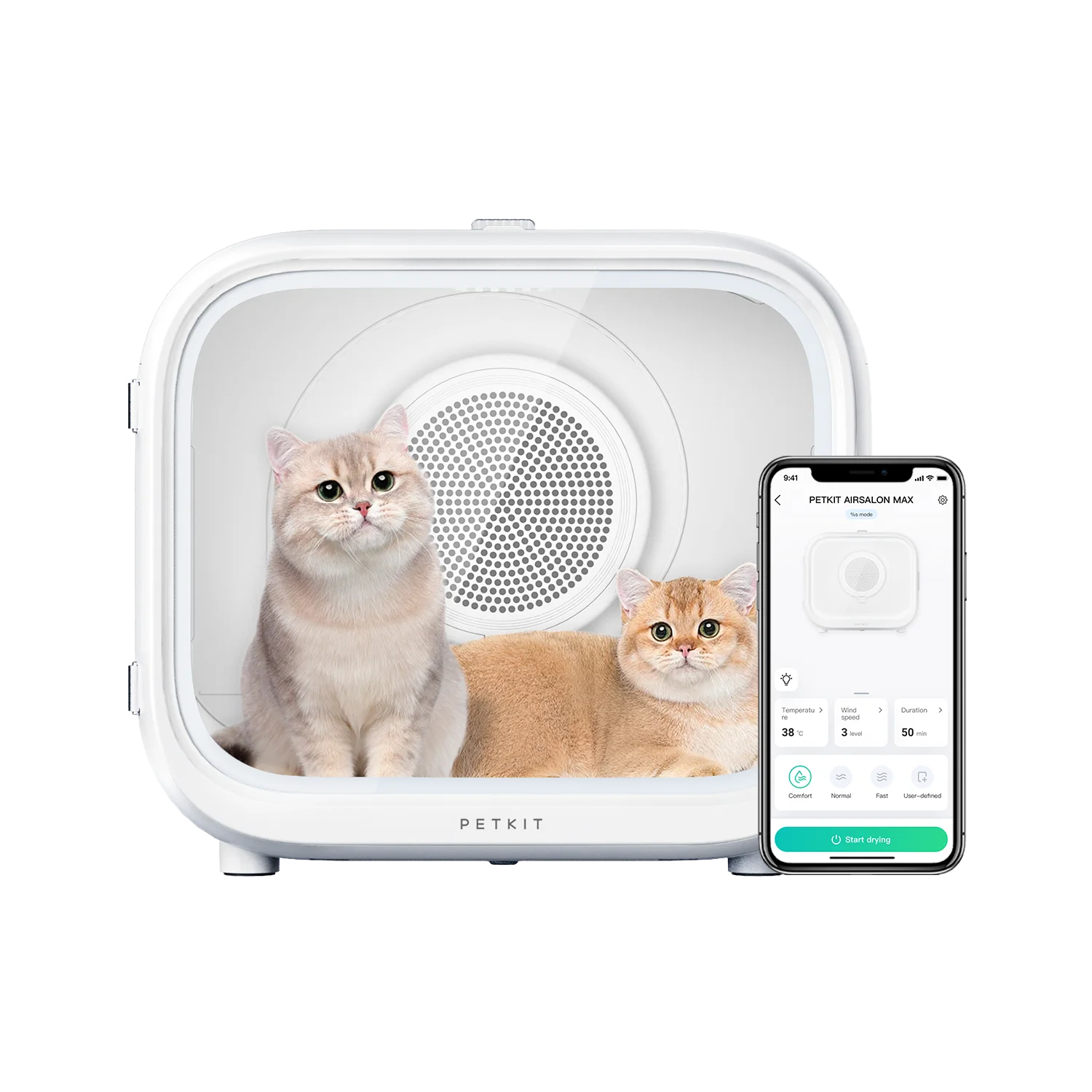 Petkit Airsalon Max Automatic Pet Drying Cabin Cat Dryer Box Controllo App Temperatura Intelligente E Asciugatura Al 360