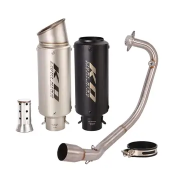Slip On Escape Header Pipe For CFMOTO ST125 Motorcycle Exhaust Muffler Connect Tube Stainless Steel With DB Killer