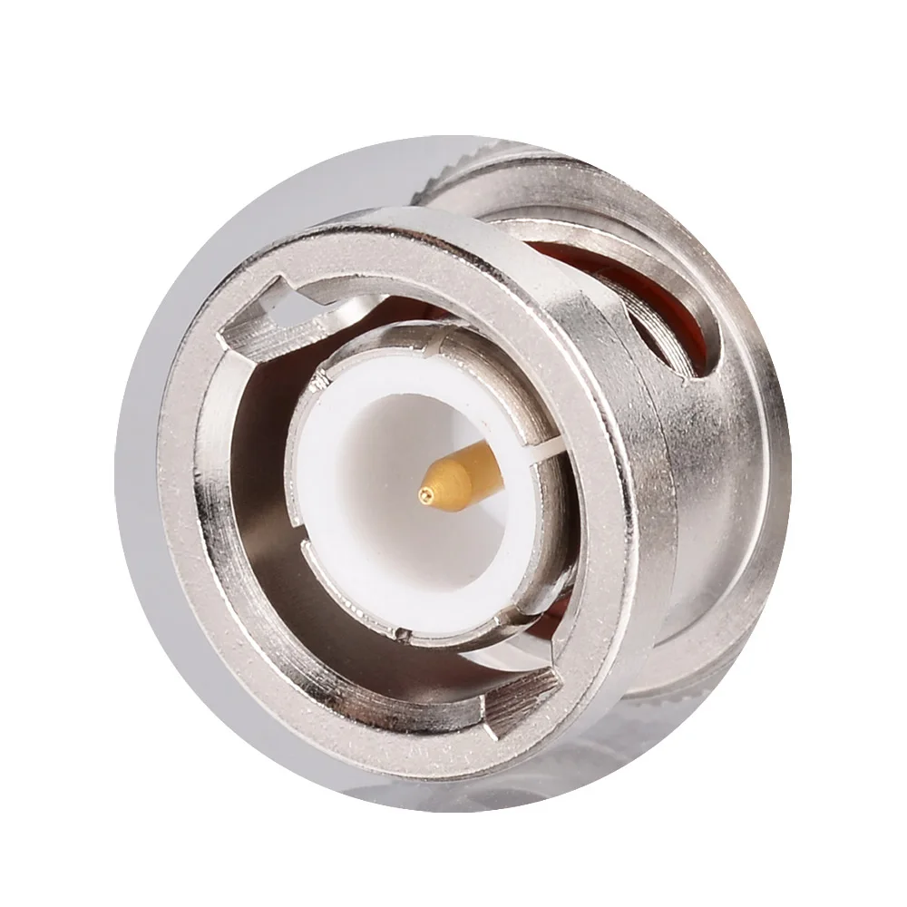 Nickel BNC Male RF Coaxial Connector for Cable