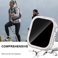 Verre trempé + couvercle pour boîtier de montre Apple 46mm 42mm 45mm 44mm 41mm 40mm protecteur d'écran pour iWatch série 10 9 8 7 SE 6 5 4 6