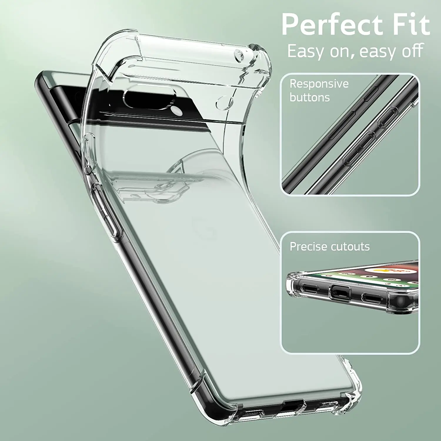 Ultra-Durable Clear Air-Bag Phone Case - 1.5MM Thick Shockproof Cover