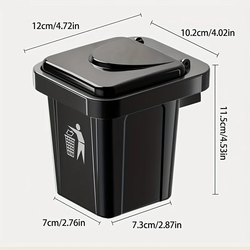Stainless Steel Trash Can Ashtray with Lid