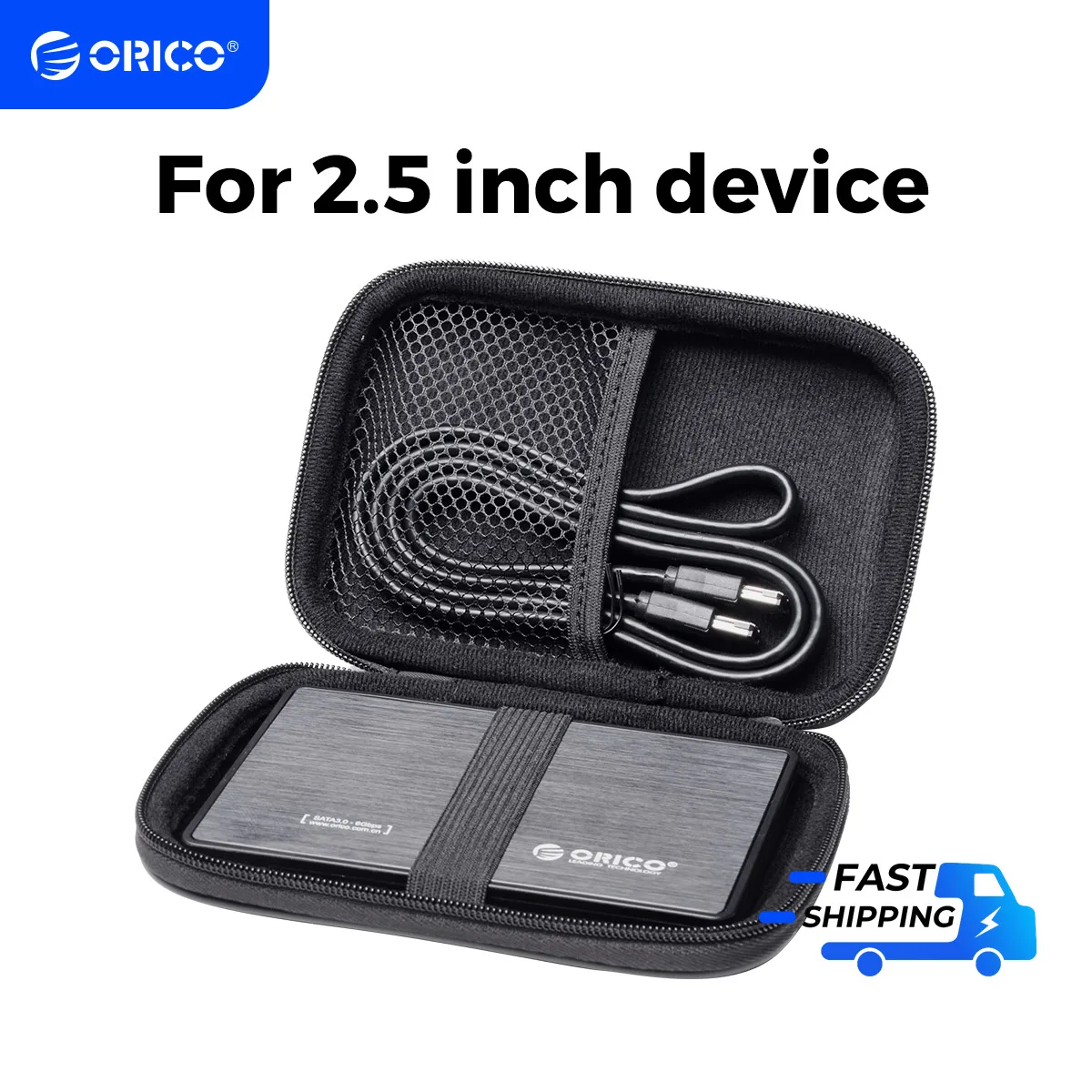 ORICO PHB 2.5 inch Portable Hard Drive Carrying Case HDD Storage Bag for HDD SSD USB Cable Card Reader