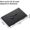 Metal Business Card Holder Hand Push Card Case Bank Card Membership Package Ultra Thin Business Card Packaging Box Organizer 2