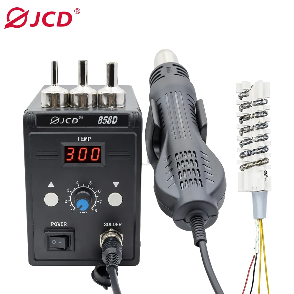 JCD 700 Вт Тепловая пушка 858D BGA паяльная станция паяльная Тепловая пушка станция 220 В/110 В для SMD Сварка SMT ремонт JCD 700 Вт Тепловая пушка 858D BGA паяльная станция паяльная Тепловая пушка станция 220 В/110 В для SMD Сварка SMT ремонт