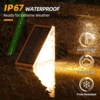 Solar Step Lights Outdoor Waterproof IP67 Solar Powered Stair Lights Triangle Solar Deck Lights for Outside Garden Patio Yard 5
