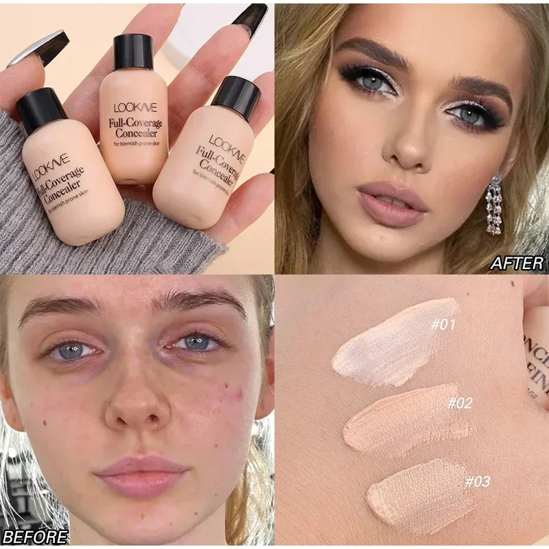 Waterproof Covering Concealer Long Lasting Liquid Shadows Not Easy Smudged Foundation Cream Multiple Colors Korean Cosmetics sponge head concealer liquid concealer waterproof concealer makeup concealer concealer foundation cream face concealer liquid eyeshadow