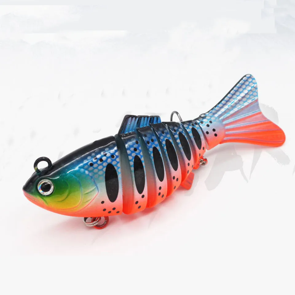 

7 Jointed Swimbait Sinking Wobblers Fishing Lures Crankbait for Pike Hard Artificial Baits Trout Bass Fishing Tackle Lure