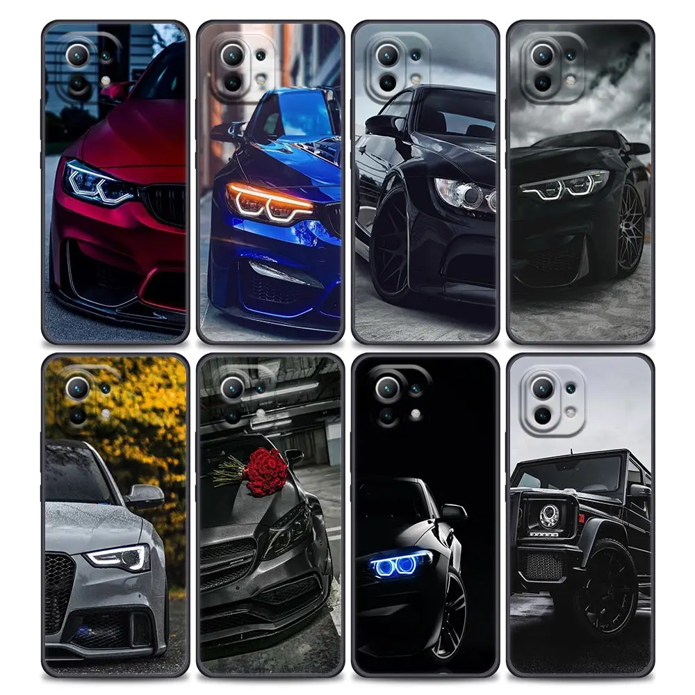 Sleek Men's Sporty Car Design Phone Case - Durable Back Cover