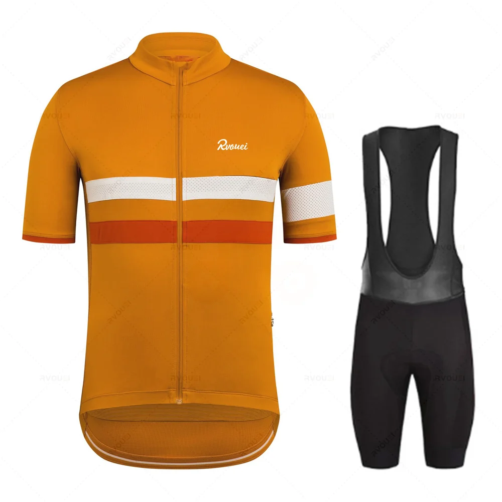 Rvouei 2025 New Cycling Clothing Road Bike Wear Racing Clothes Quick Dry Men's Bicycle Jersey Set Ropa Ciclismo Maillot Hombre 5