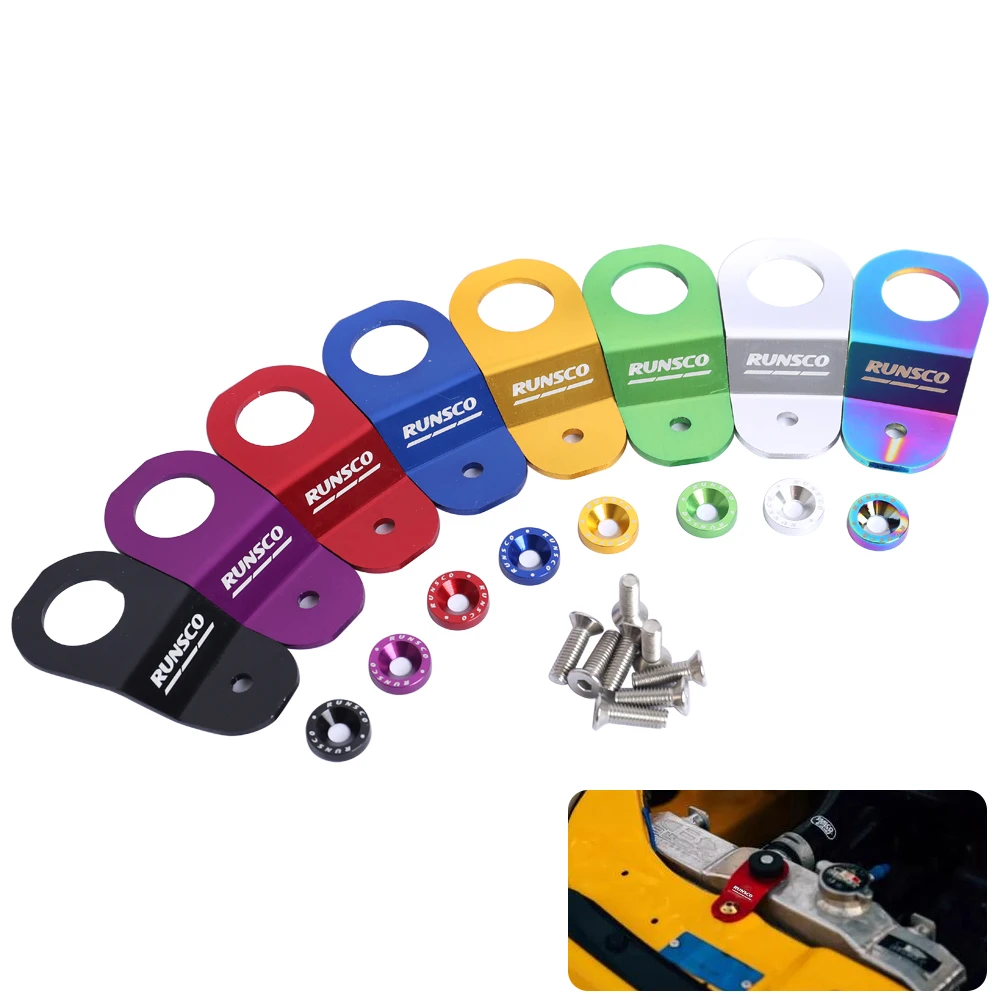 Car Radiator Bracket Aluminum Car Radiator Stay Bracket Tank Bracket Racing Refrigeration For Honda Civic EK 1996-2000