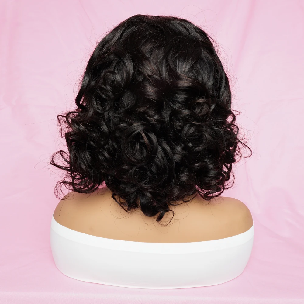 Loose Wave Human Hair Wigs 250% Density 5X5 HD Transparent Lace Frontal Wig For Black Women Brazilian Remy Hair