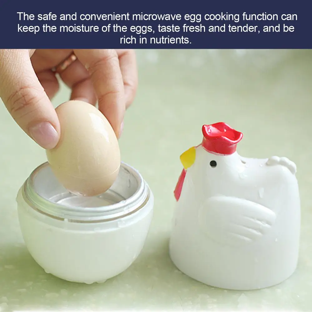 Description Picture 3 of itemMicrowave Egg Cooker Kitchen Cooking Appliance Egg Cooker Soft Medium And Hard Boil Egg Maker Chicken Shape Egg Boiler