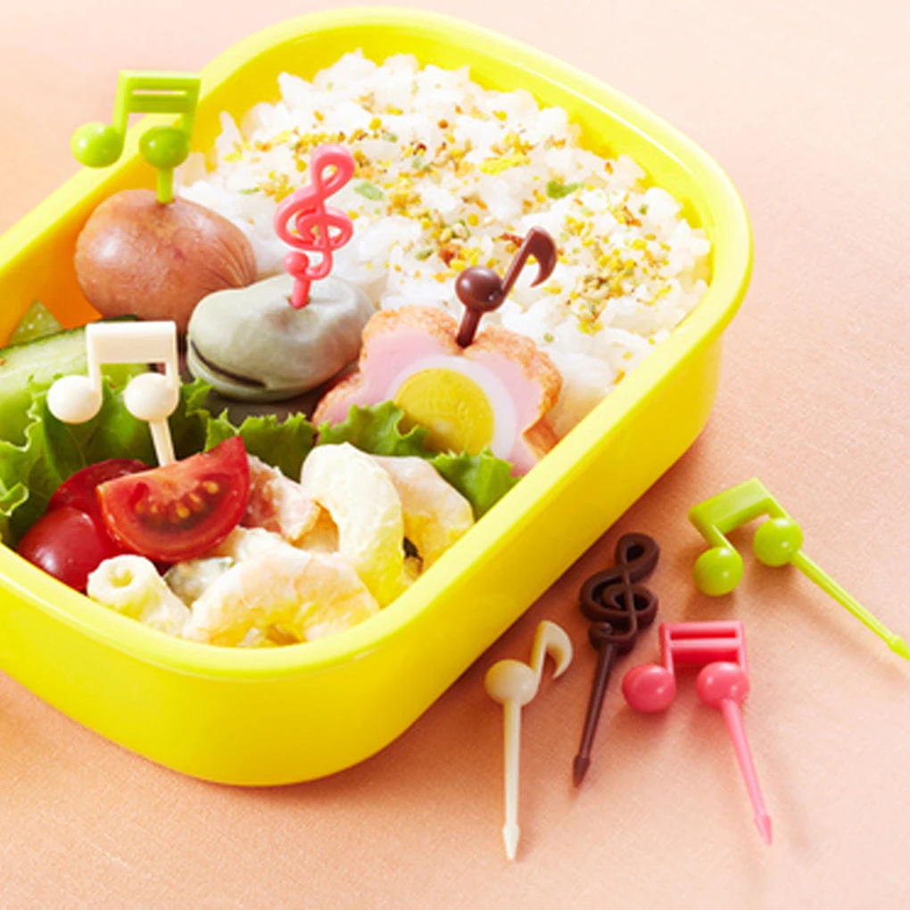 Description Picture 3 of itemCute Eyes Fruit Fork Plastic Fruit Pick Kids Bento Lunch Snack Cake Dessert Food Toothpick Kitchen Tableware Decor