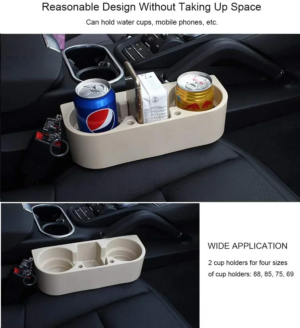 Multi-Funktion Auto Tasse Halter Auto Sitz Lücke Wasser Tasse Trinken Flasche Kann Telefon Schlüssel Organizer Lagerung Halter Stehen auto Styling – Detail 13