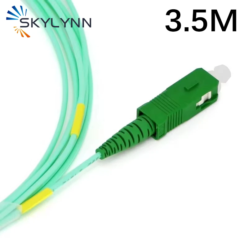 Jarretiere 1.6mm 3.5m Aqua G657A2 Fibra Optica Patch Cable SC Simplex APC Optical Fiber Patch Cord FTTH