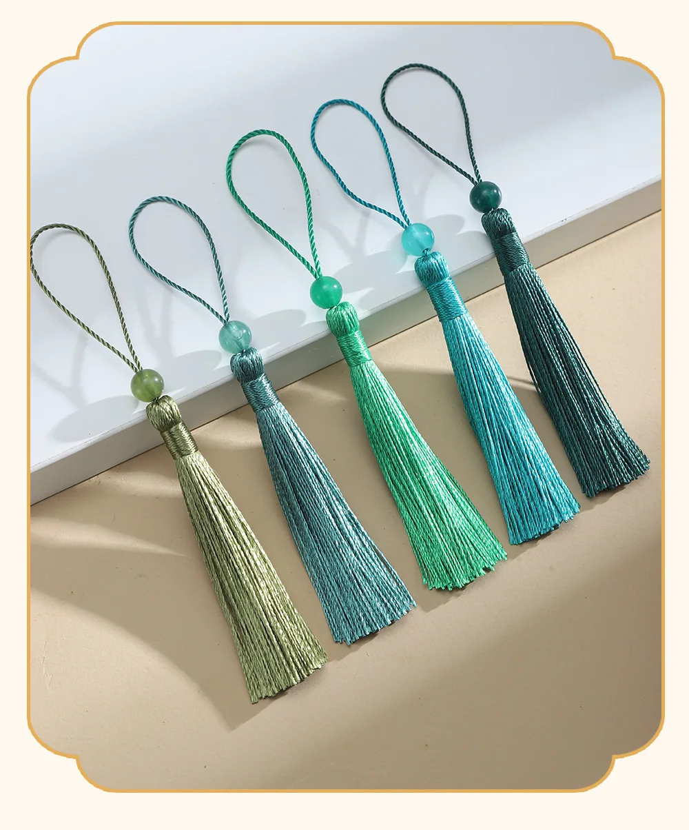 50PCS 7cm 비즈 펜던트 의류 신발 핸드백 장식을위한 작은 프린지 참 DIY 귀걸이 목걸이 쥬얼리 만들기 용품